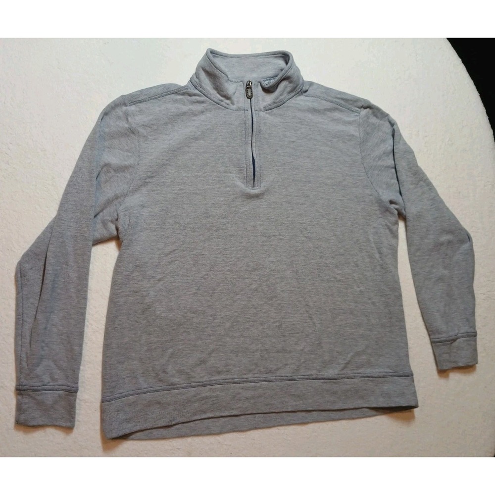 Tommy Bahama Pullover 1/4 Zip Long Sleeve Casual Top Sz XL Summer Vacation Ready